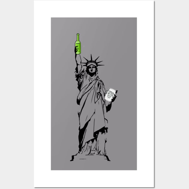 New York State of Wine Wall Art by Sommo_happiens